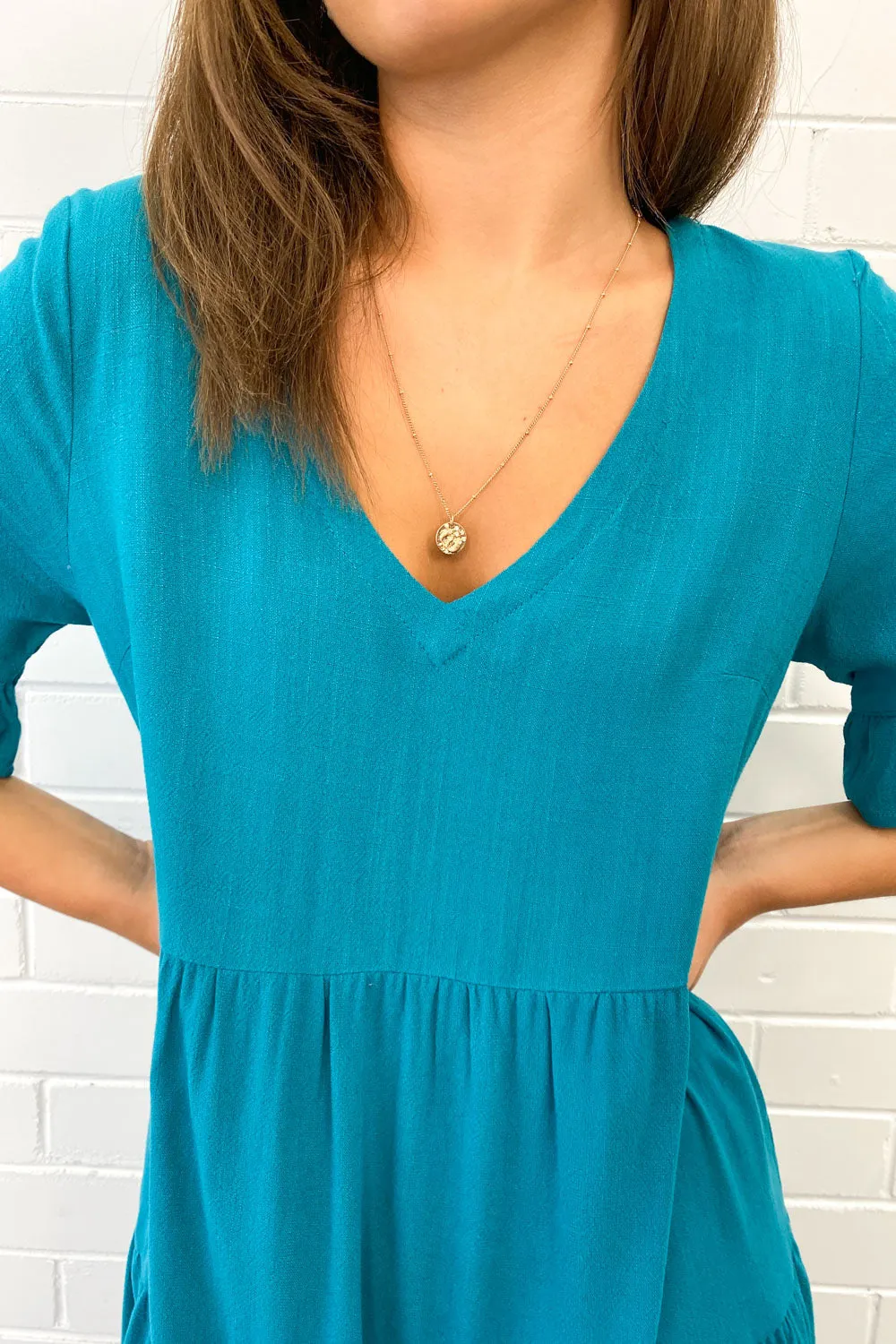 Michelle Midi-Kleid - Sommerliche Leuchtfarben
