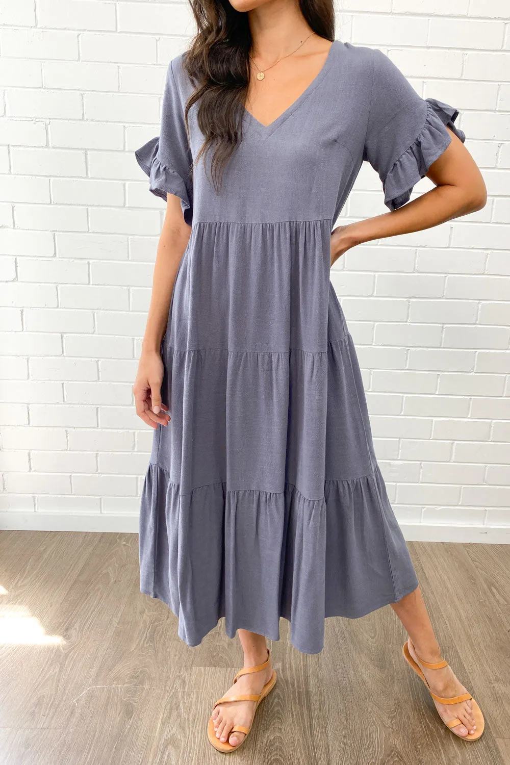 Michelle Midi-Kleid - Sommerliche Leuchtfarben