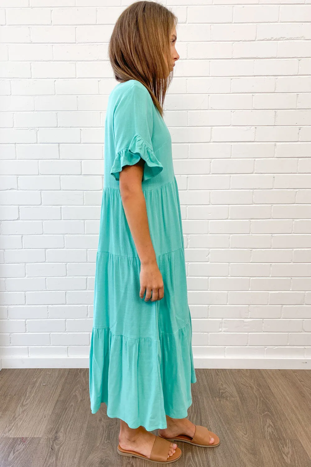 Michelle Midi-Kleid - Sommerliche Leuchtfarben