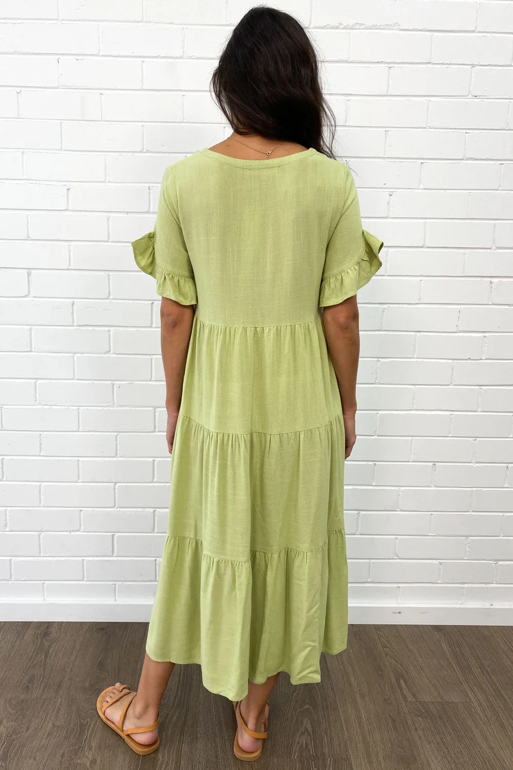 Michelle Midi-Kleid - Sommerliche Leuchtfarben