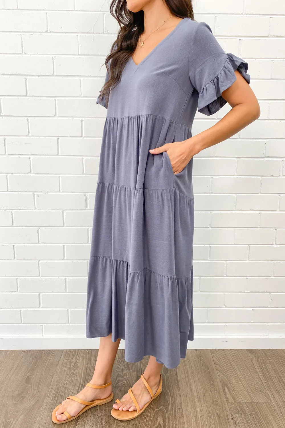 Michelle Midi-Kleid - Sommerliche Leuchtfarben