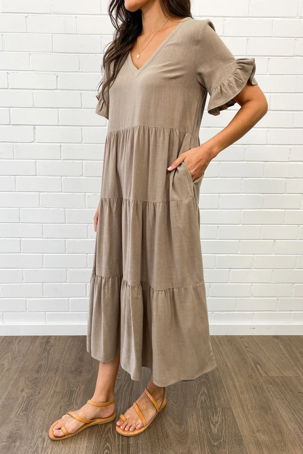 Michelle Midi-Kleid - Sommerliche Leuchtfarben