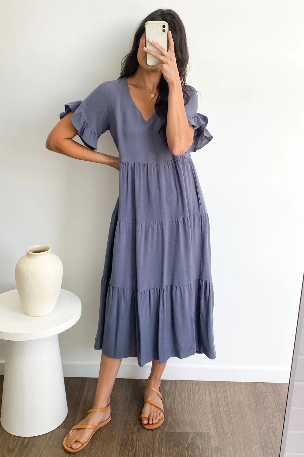 Michelle Midi-Kleid - Sommerliche Leuchtfarben