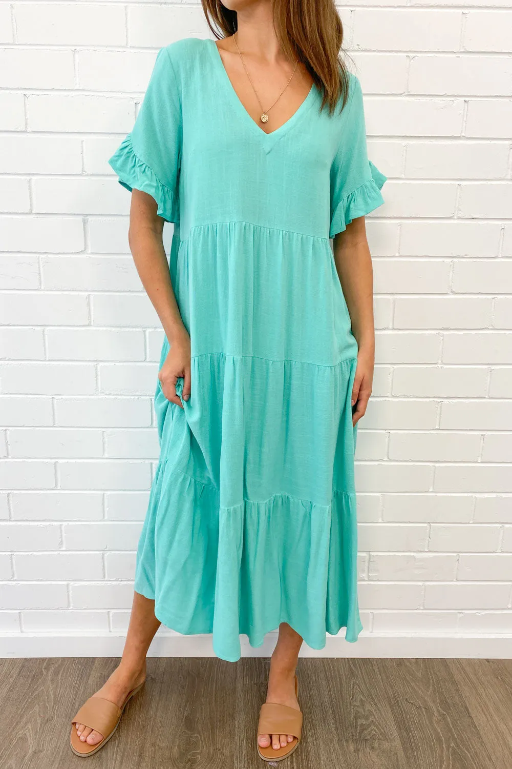 Michelle Midi-Kleid - Sommerliche Leuchtfarben
