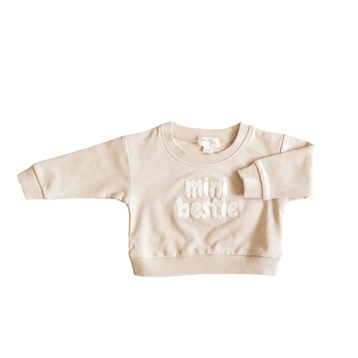 Mini Bestie Crewneck Babykids_Atlas-Grau