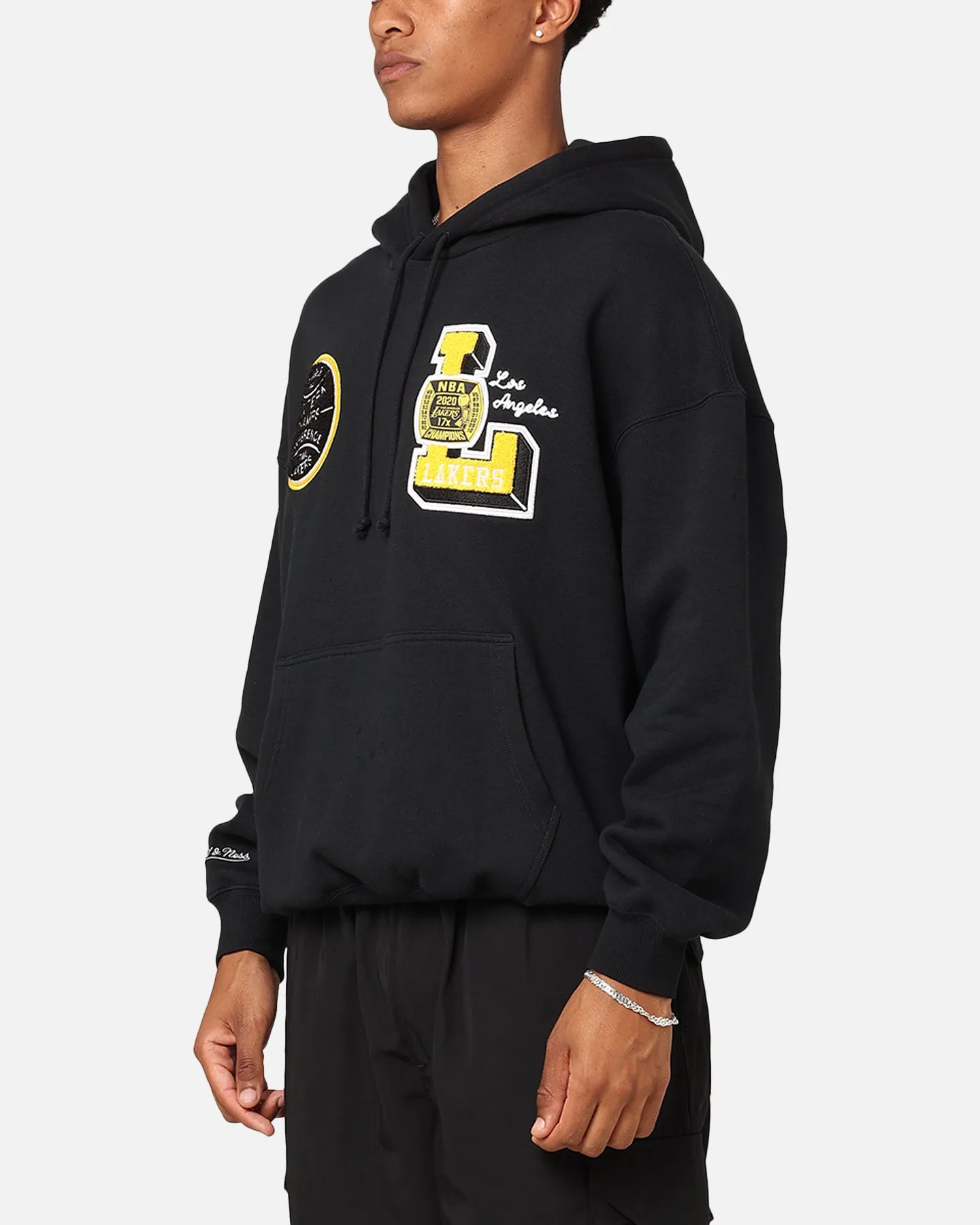 Mitchell & Ness Los Angeles Lakers Kapuzenpullover Conference Vintage Schwarz