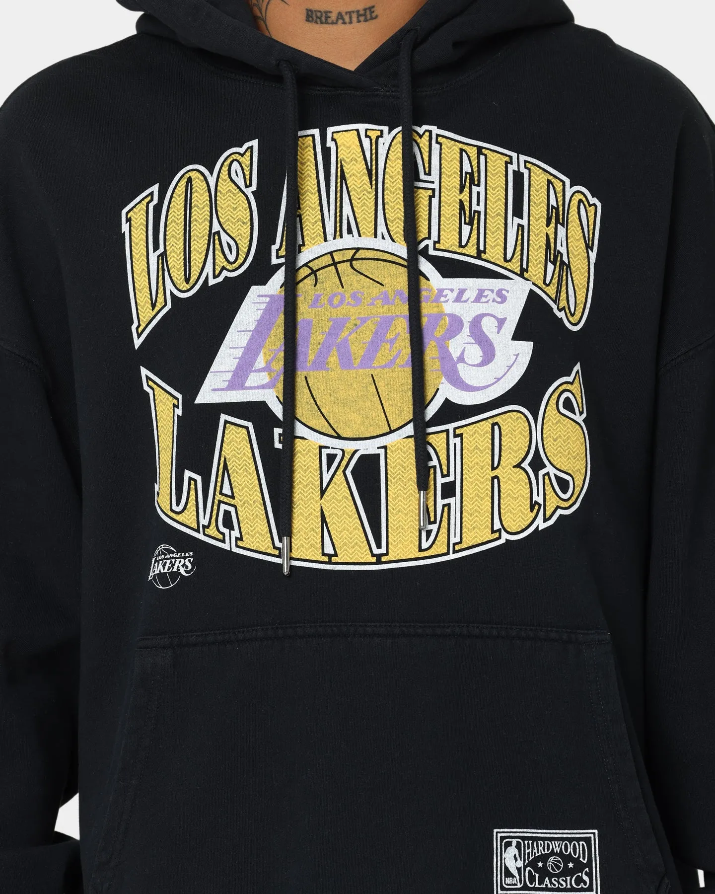 Mitchell & Ness Los Angeles Lakers Point Guard Hoodie Verblasstes Schwarz