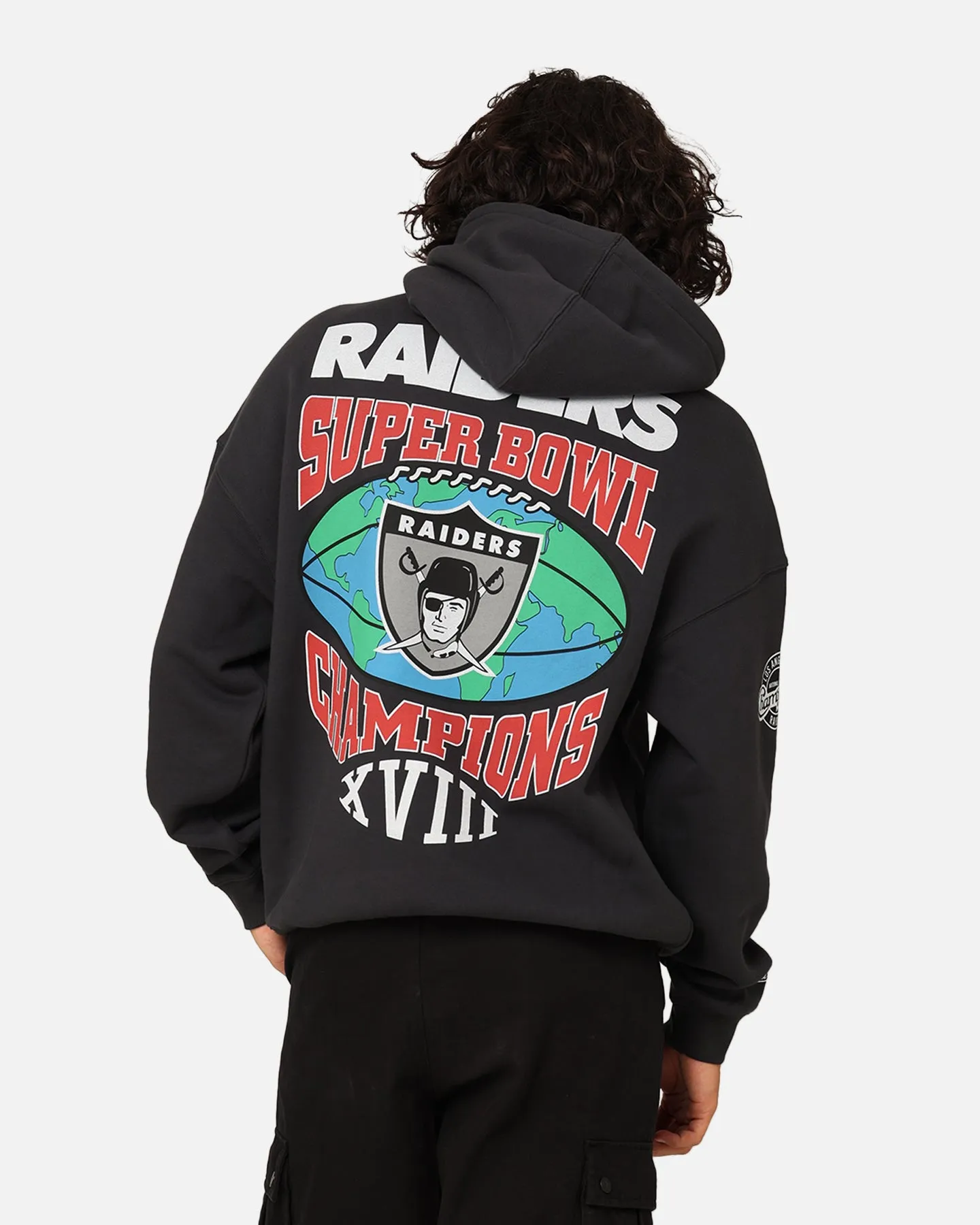Mitchell & Ness Los Angeles Raiders Super Bowl World Hoodie Vintage Schwarz