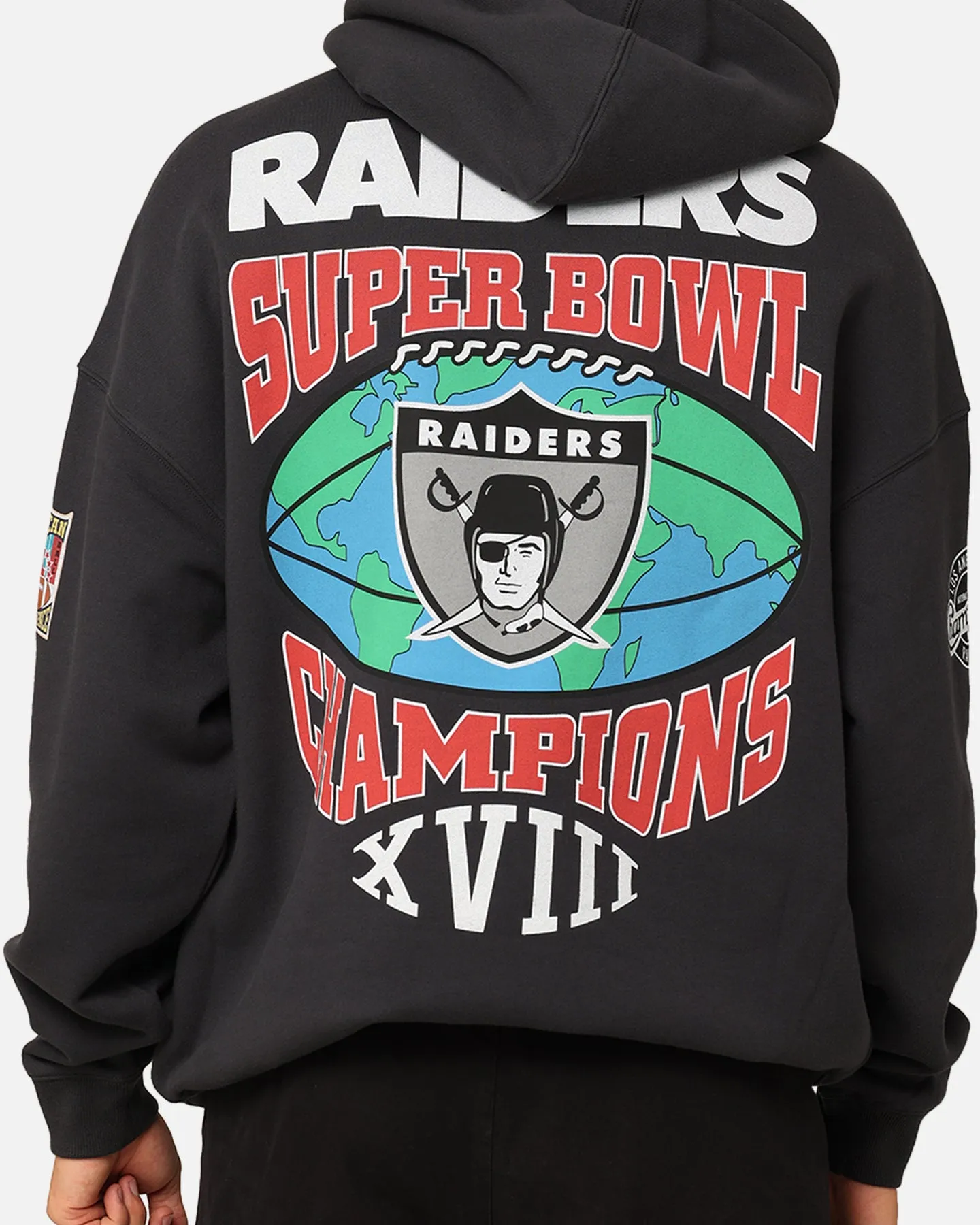 Mitchell & Ness Los Angeles Raiders Super Bowl World Hoodie Vintage Schwarz