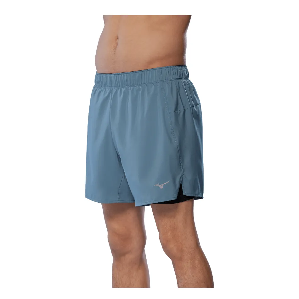 Mizuno Herren Core 5.5 2 in 1 Shorts in Citadel SS25
