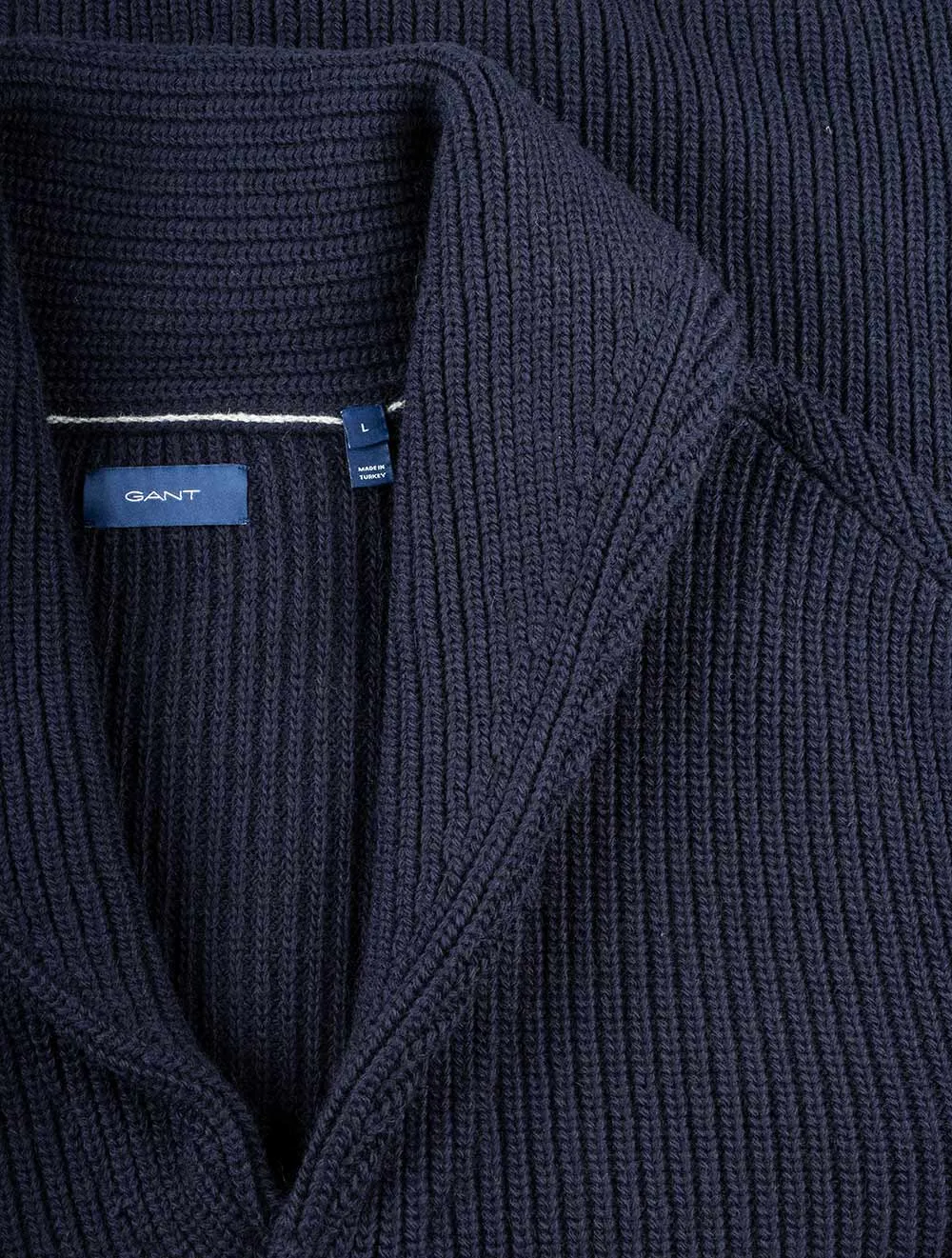 Mohair-Mix-Stola-Cardigan Abendblau