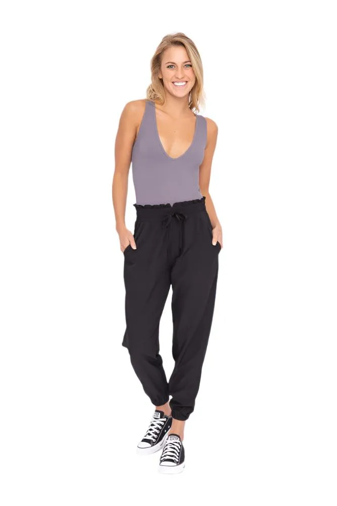 Mono B Bündchen Essential Hochtaillierte Jogginghose AP7035