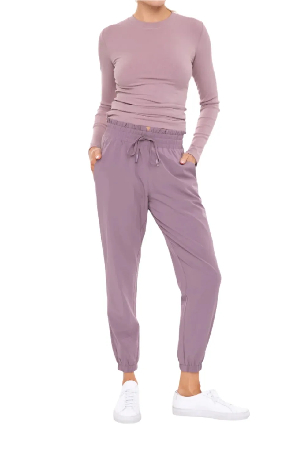 Mono B Bündchen Essential Hochtaillierte Jogginghose AP7035