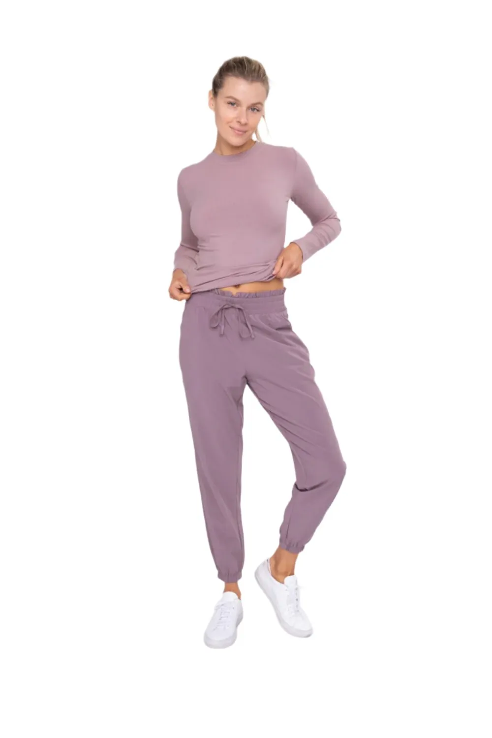 Mono B Bündchen Essential Hochtaillierte Jogginghose AP7035
