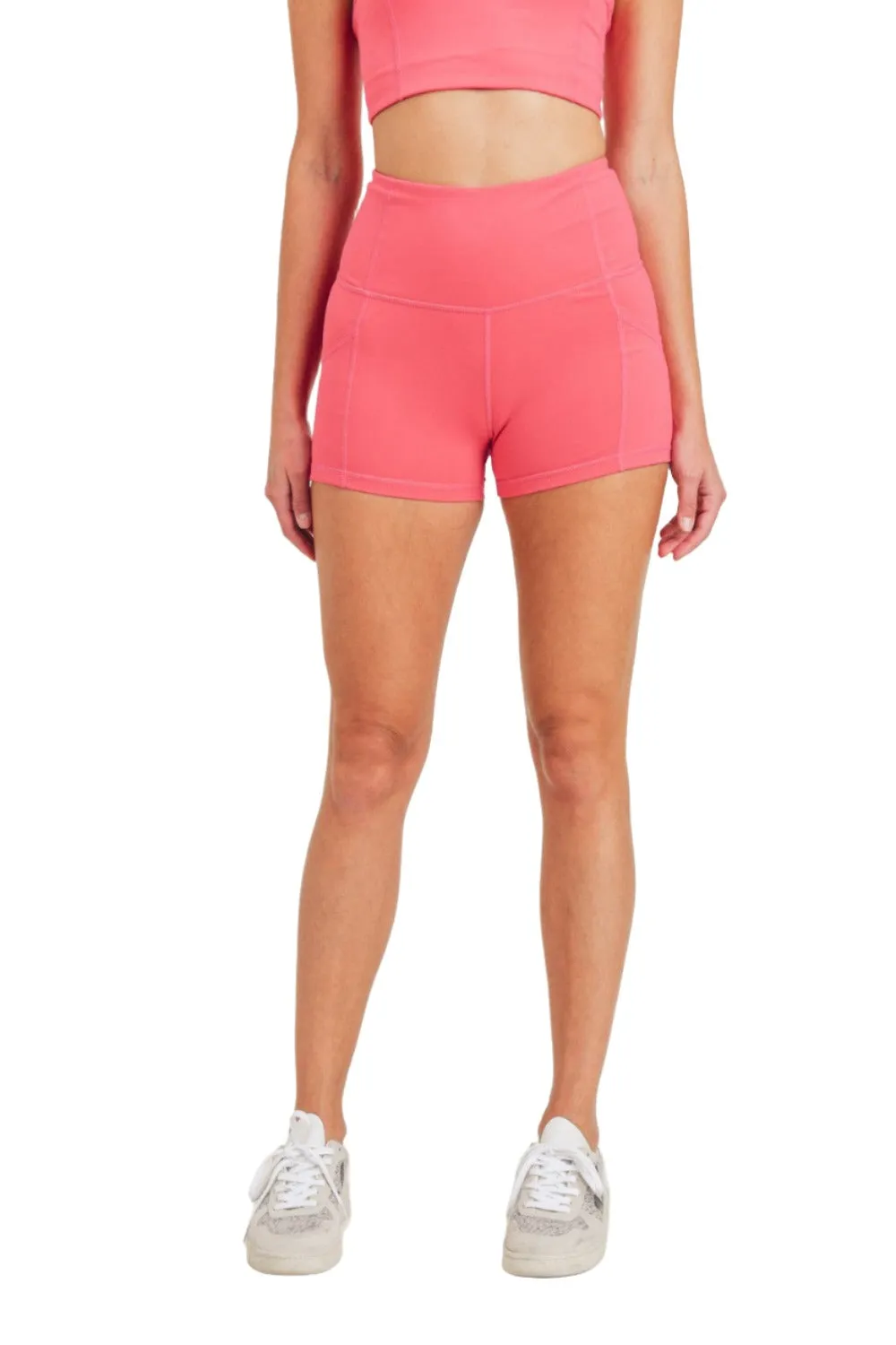 Mono B Essential High-Waist Athleisure-Shorts APH-A0325