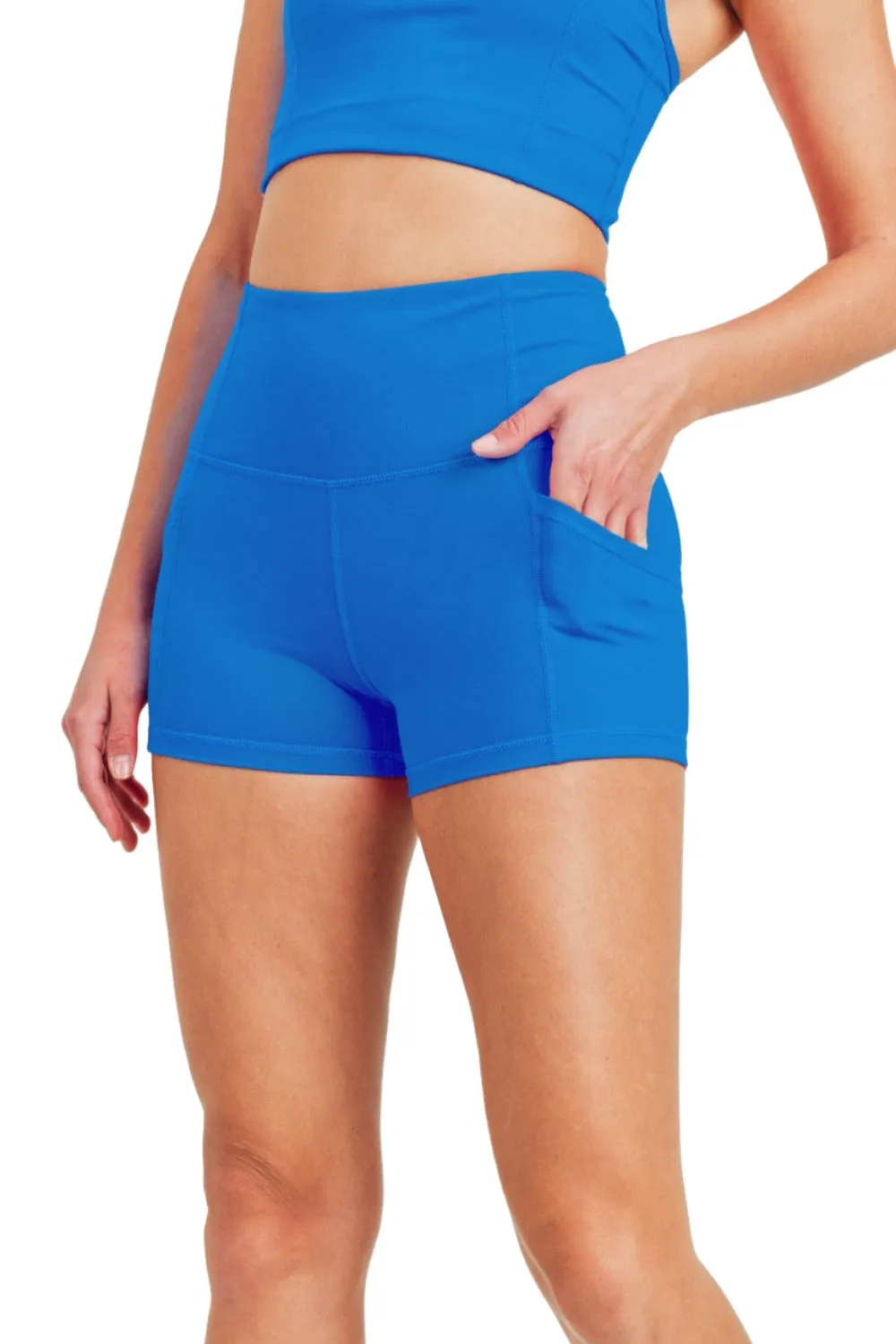 Mono B Essential High-Waist Athleisure-Shorts APH-A0325
