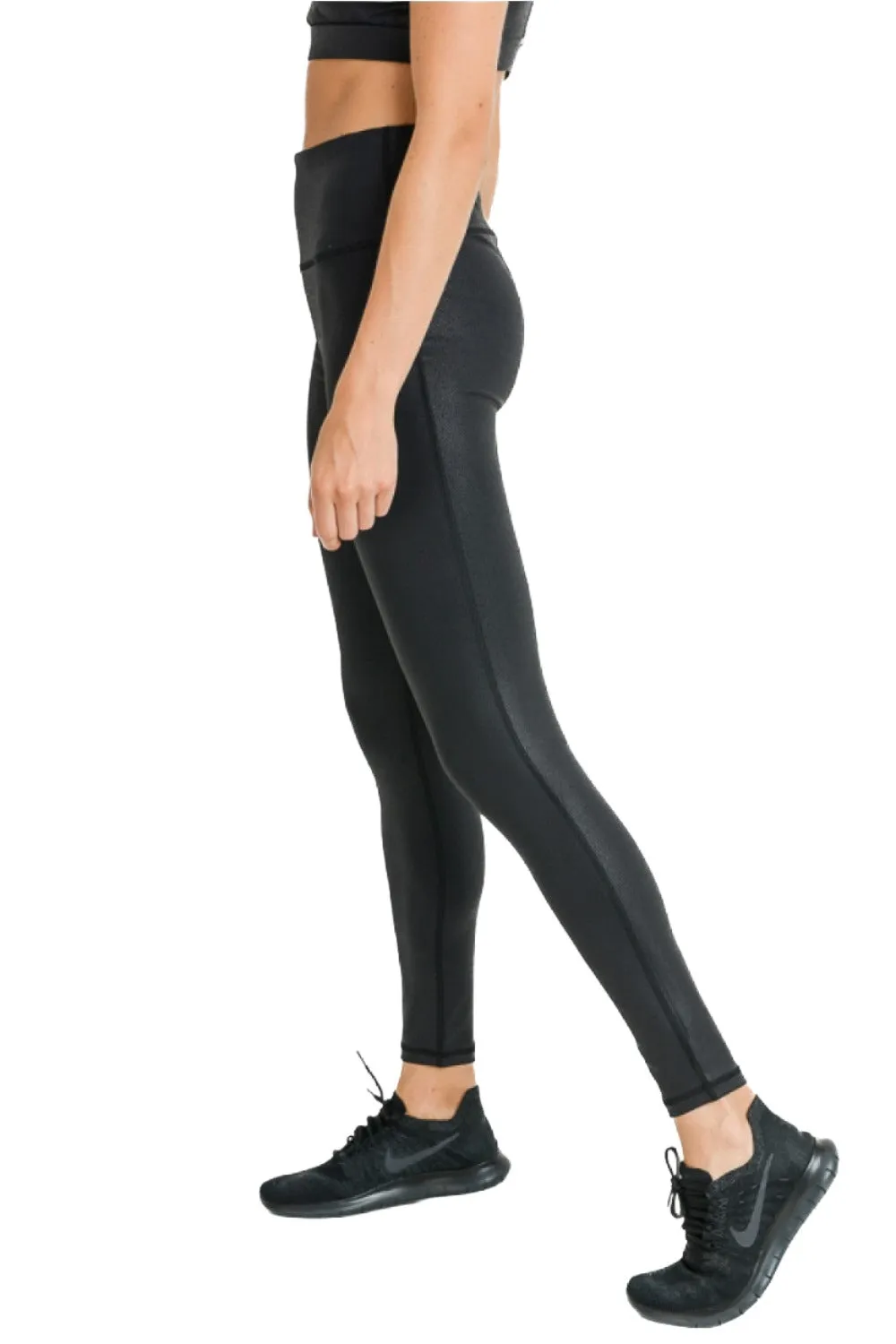 Mono B Folien High-Waist Leggings APH6119