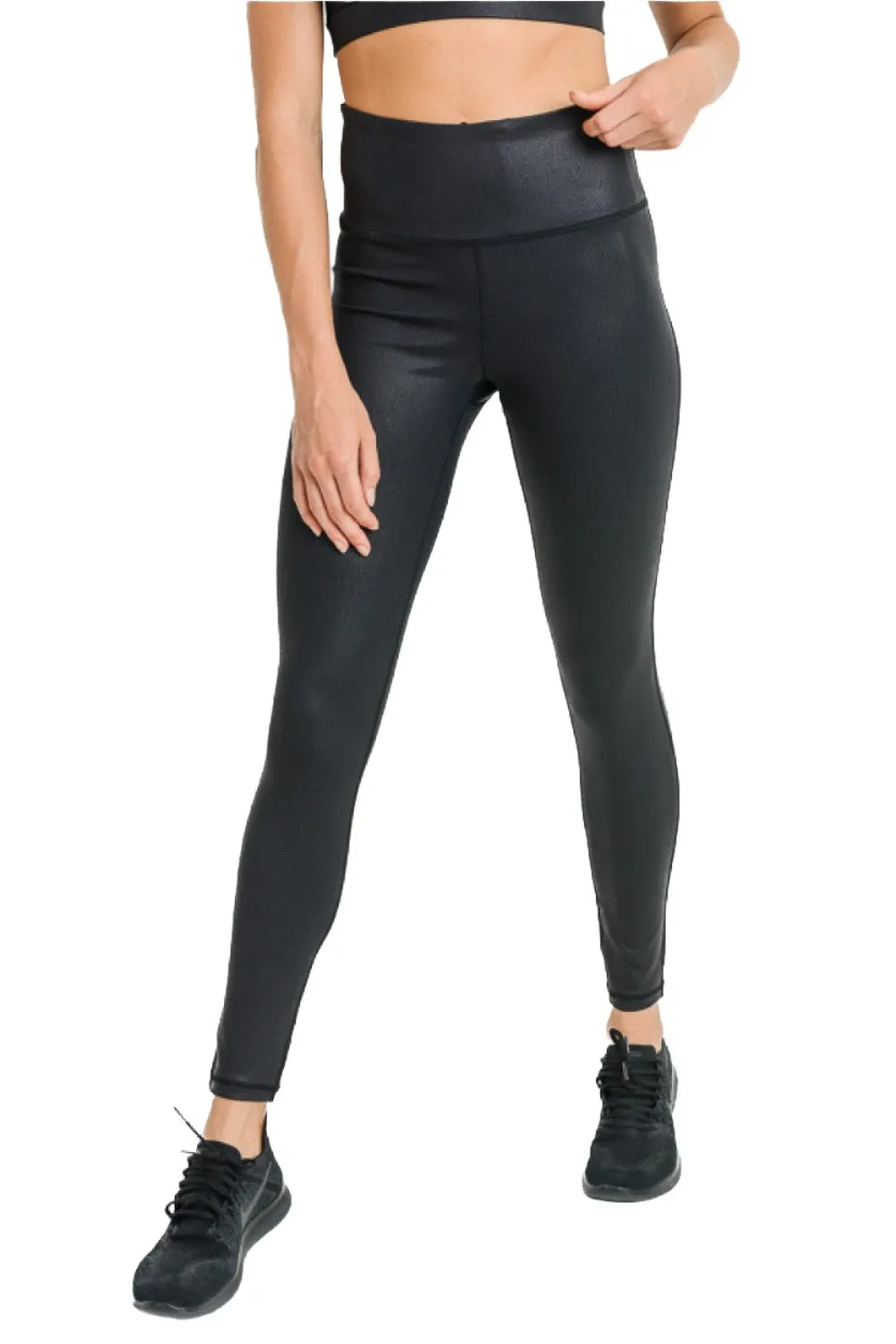 Mono B Folien High-Waist Leggings APH6119