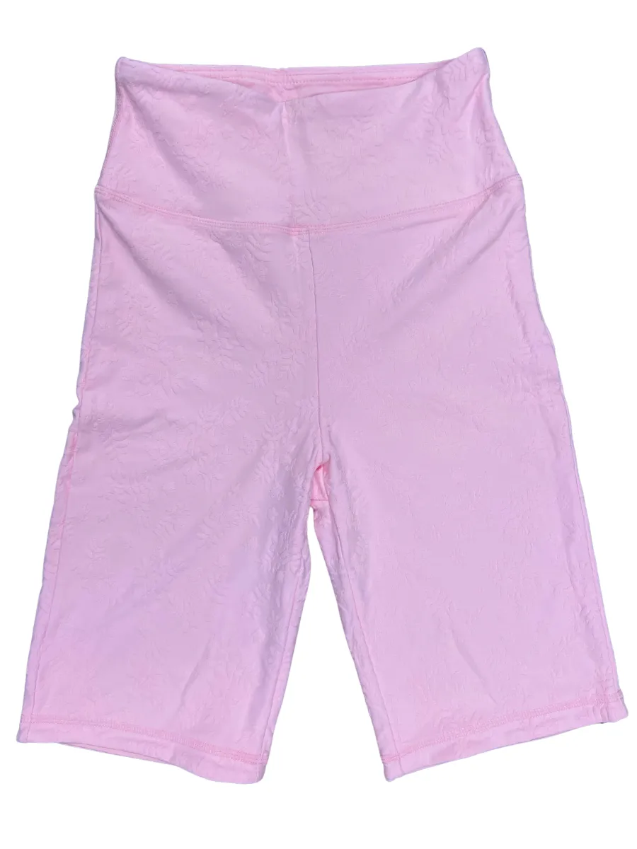 Mono B Jacquard Textur Biker Short Mini Blumenmuster APH8071