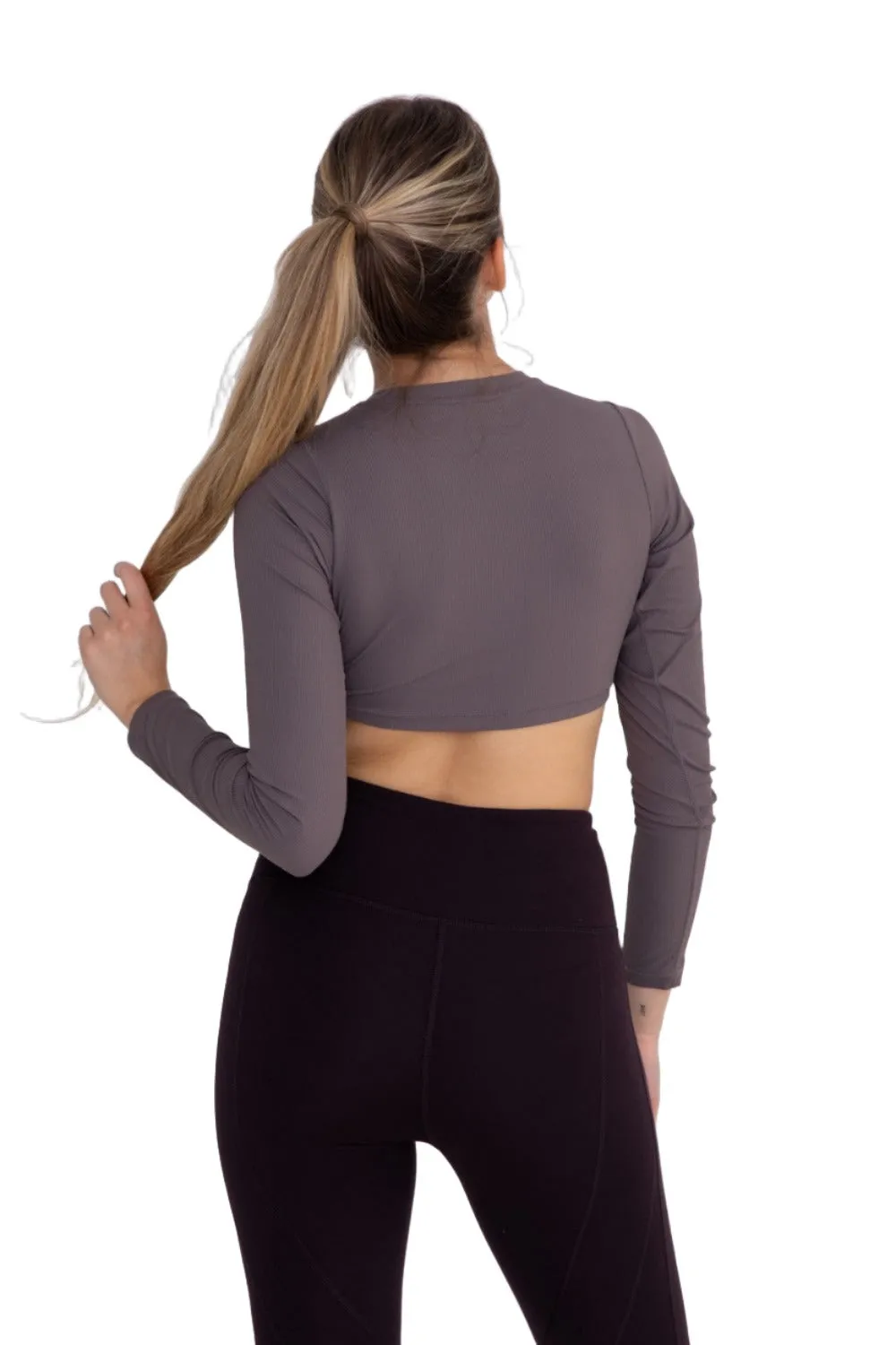 Mono B Langarm Crop Top AT-A0691