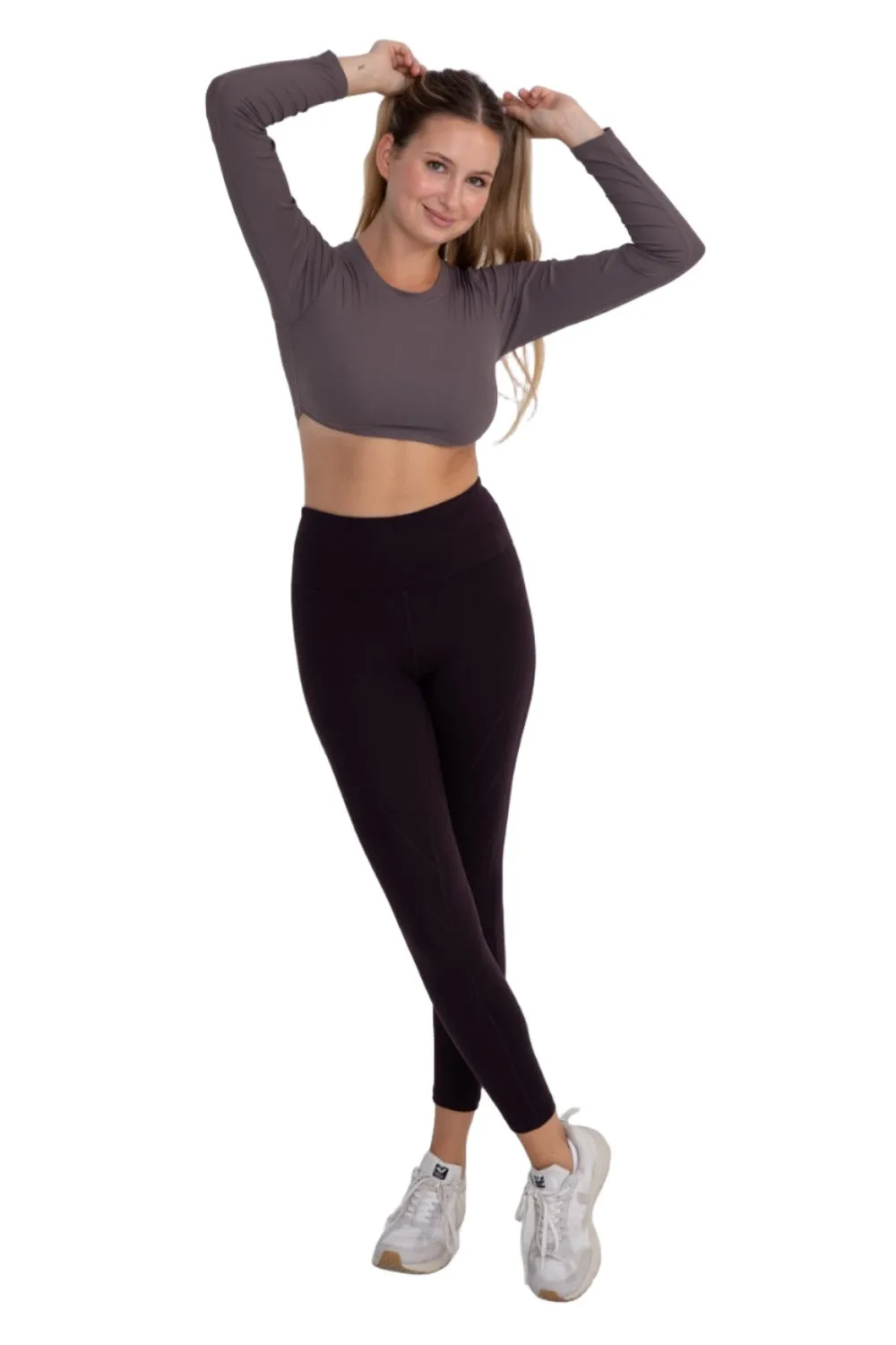 Mono B Langarm Crop Top AT-A0691