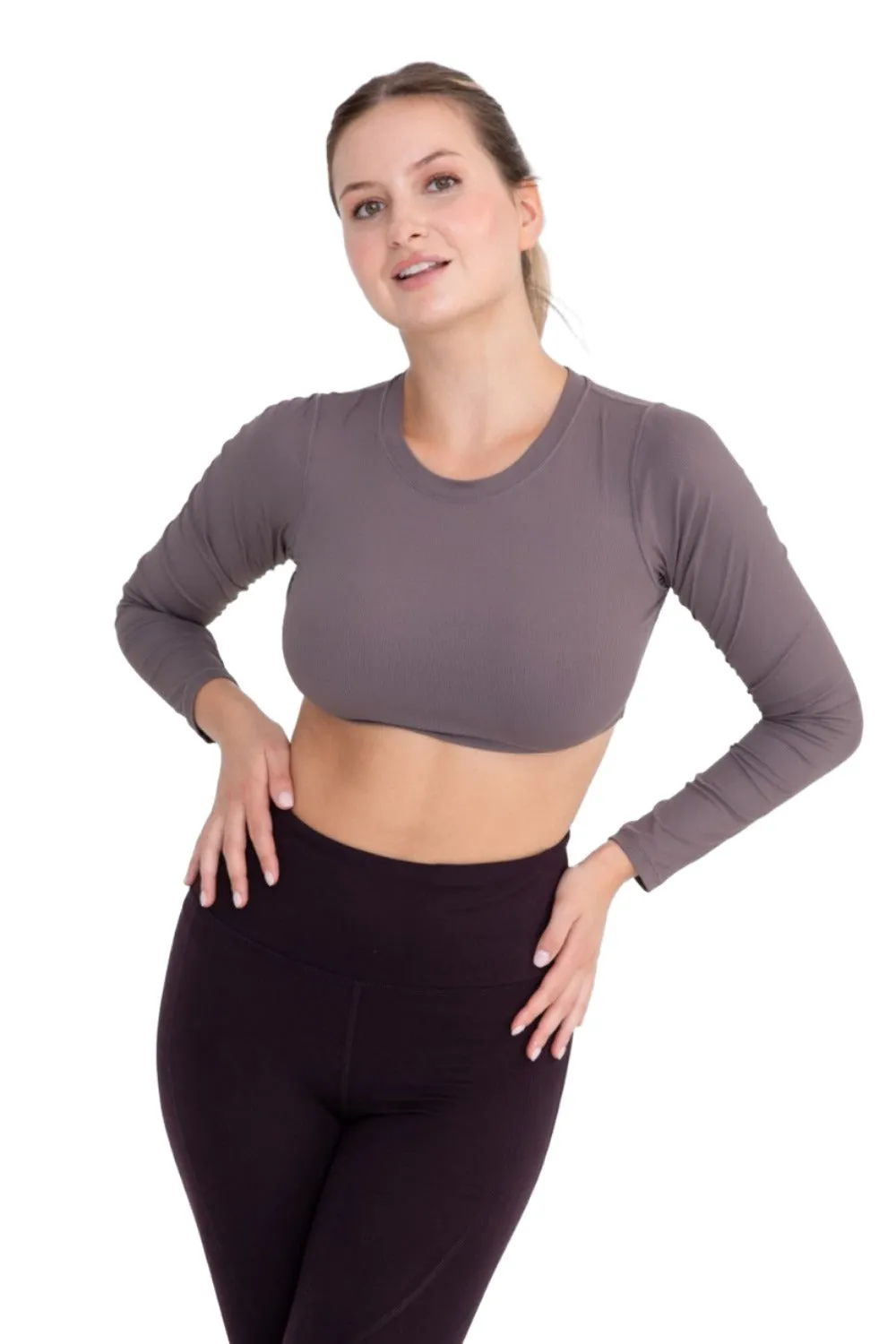 Mono B Langarm Crop Top AT-A0691