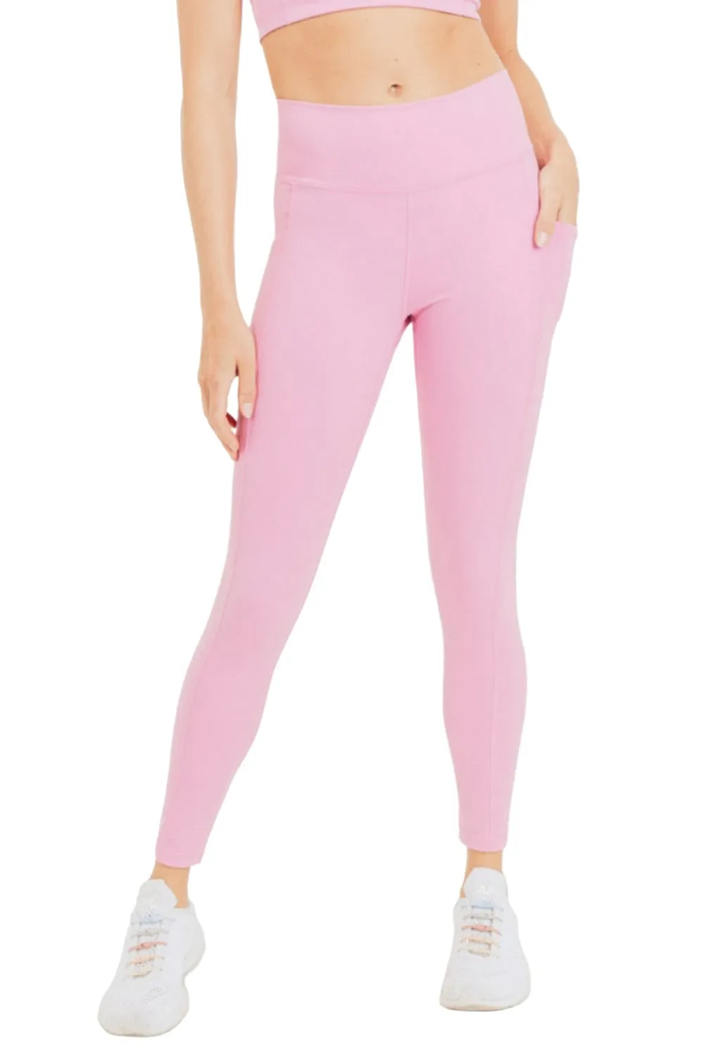 Mono B Lycra-Mix Essential Sweetheart Rücken High Waist Leggings APH2757