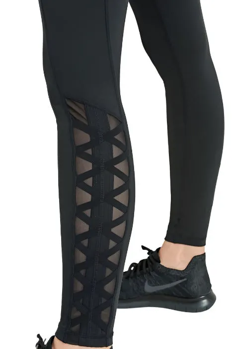Mono B Mesh und Lattice Ganzbeinige Leggings APH 2116