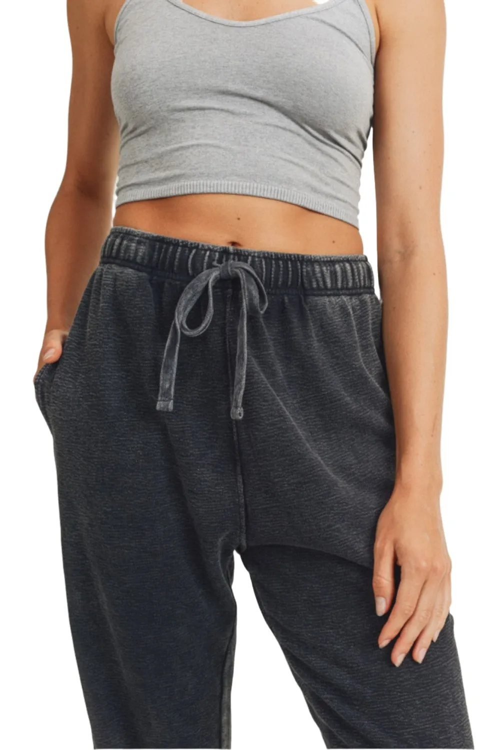 Mono B Mineral Wash Jacquard Jogginghose KP11618
