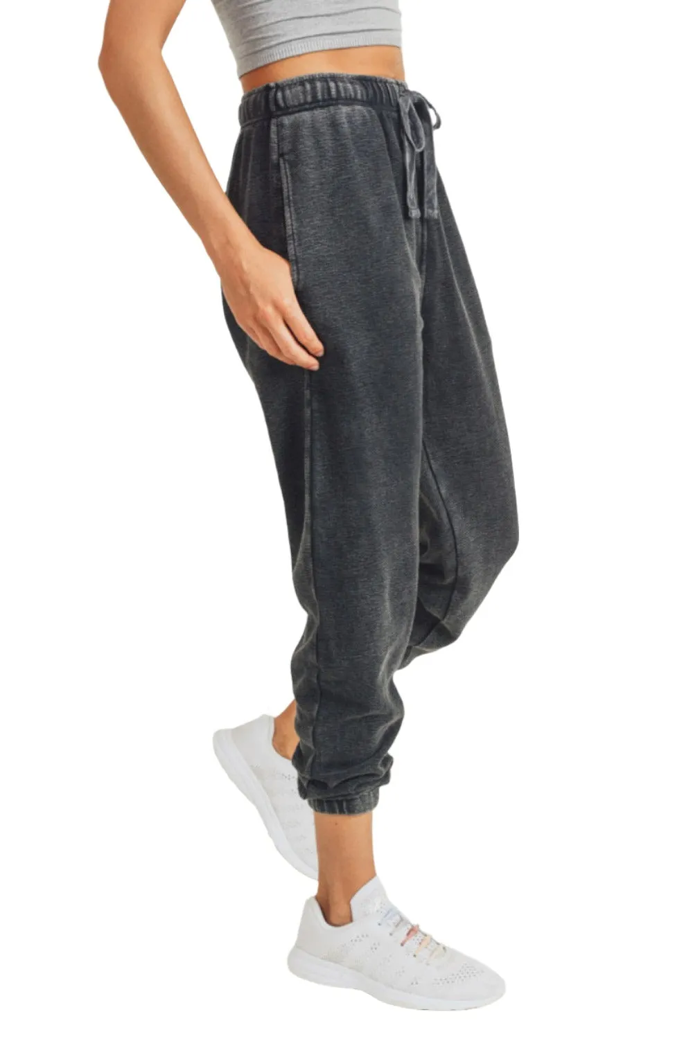 Mono B Mineral Wash Jacquard Jogginghose KP11618