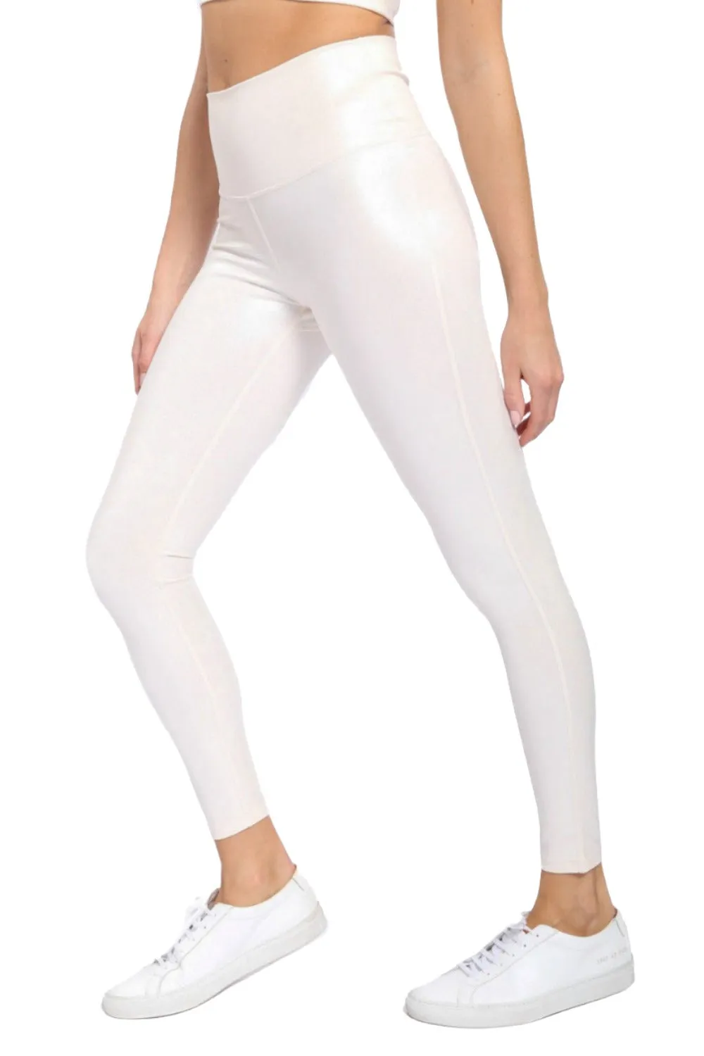 Mono B Mono B BRONZE - Pastell-Folien High-Waist Leggings APH-A0872