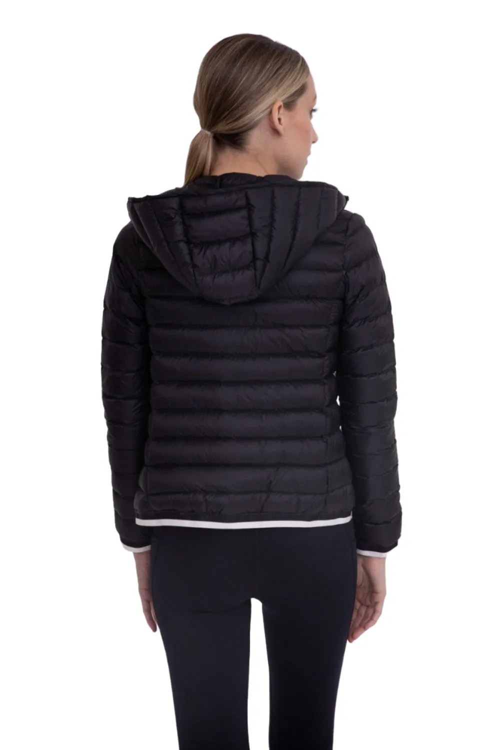 Mono B Gefütterte Pufferjacke mit Kapuze SB041
