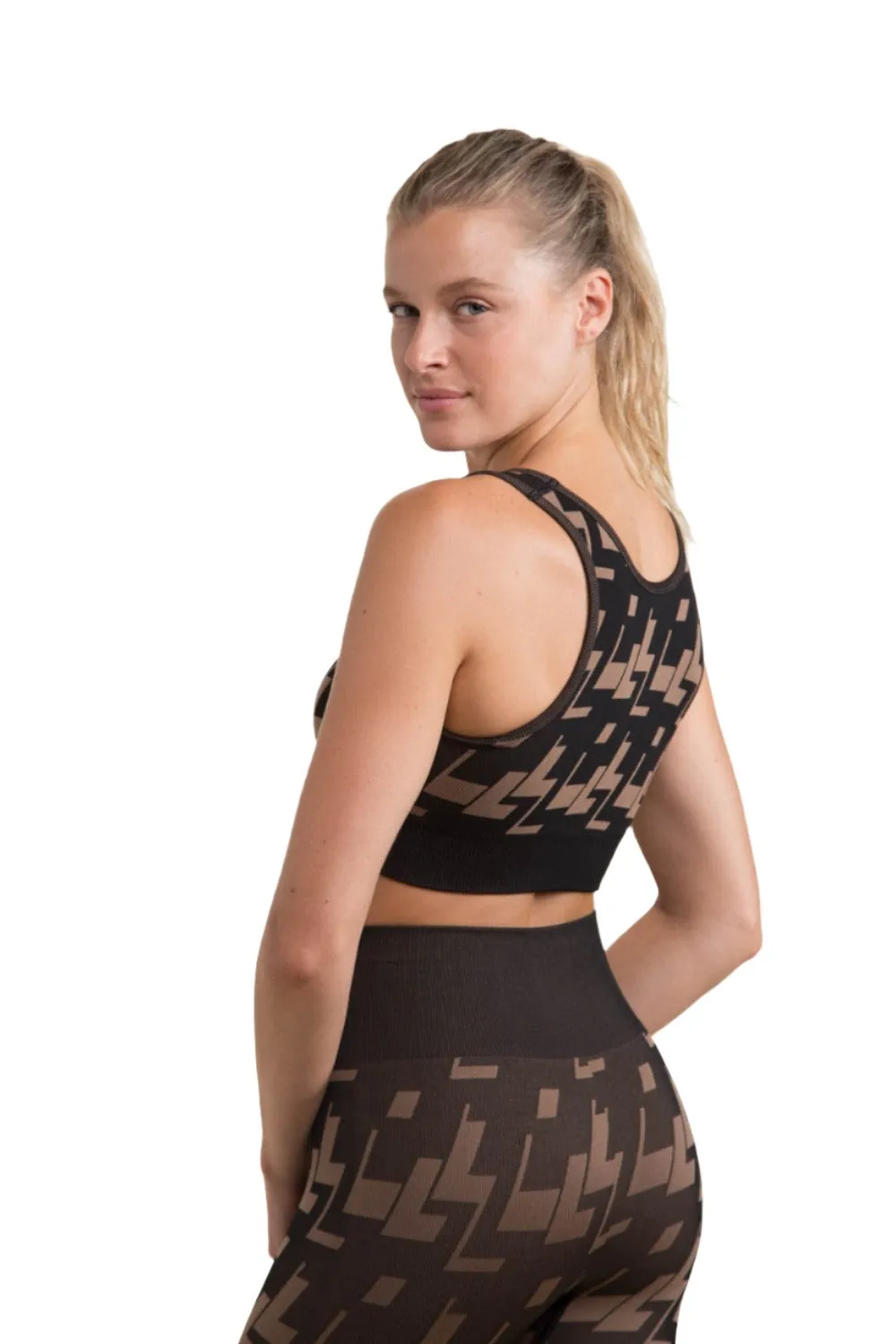 Mono B Nahtloser Geo-Aktiver Bustier-Top AT-A09100