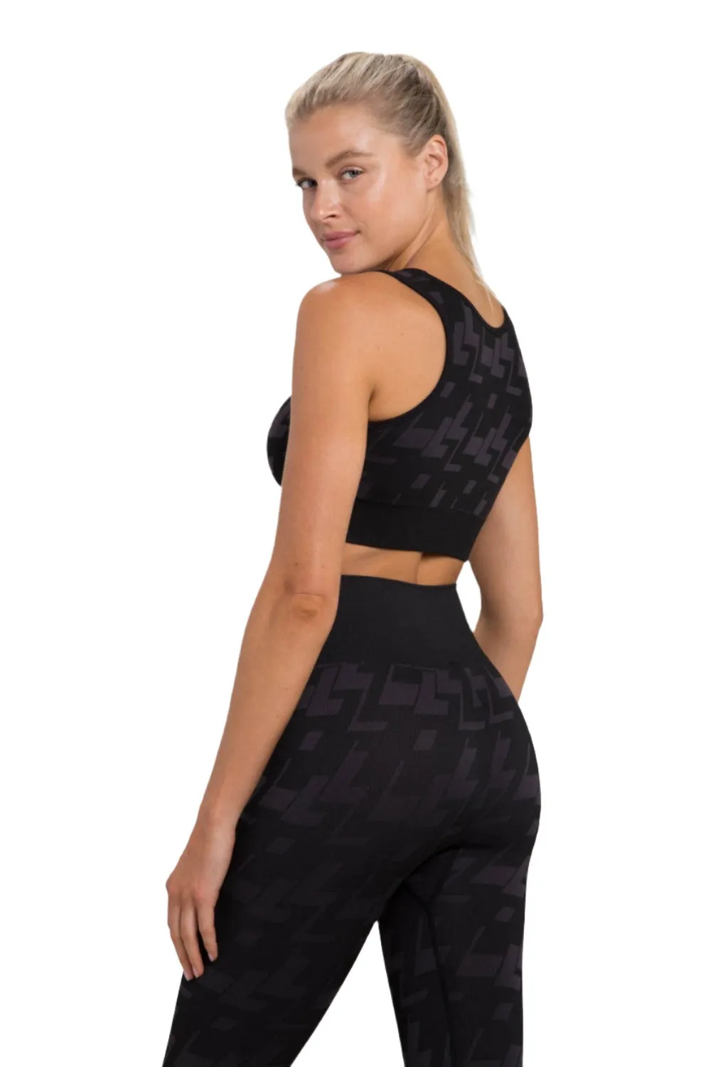 Mono B Nahtloser Geo-Aktiver Bustier-Top AT-A09100