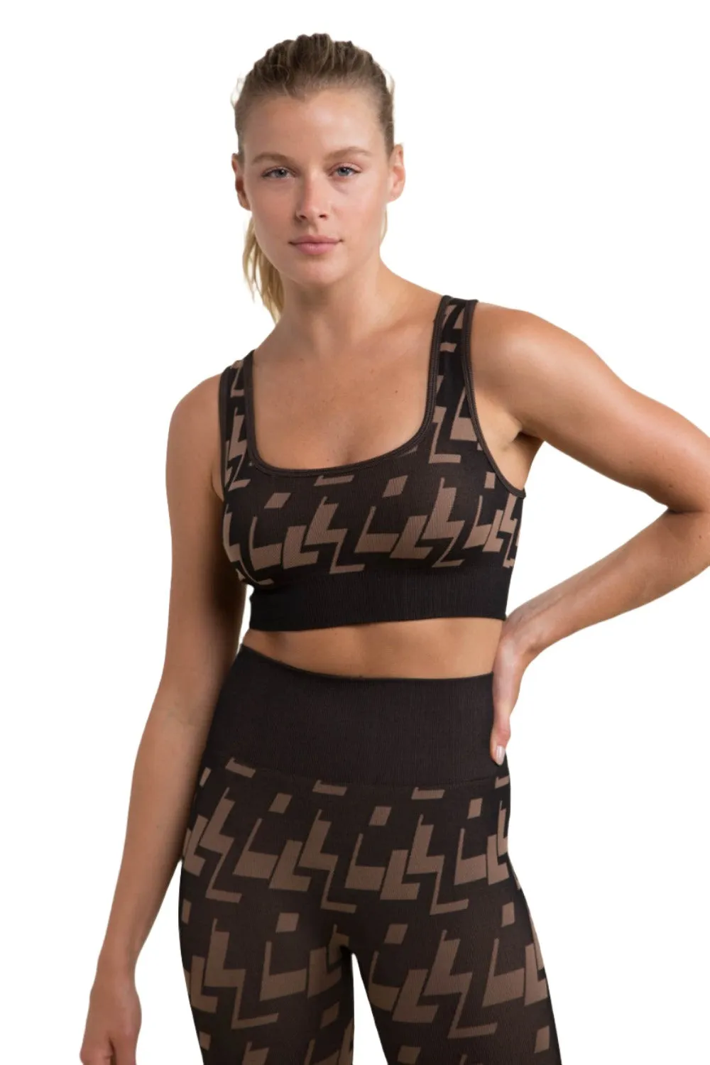 Mono B Nahtloser Geo-Aktiver Bustier-Top AT-A09100