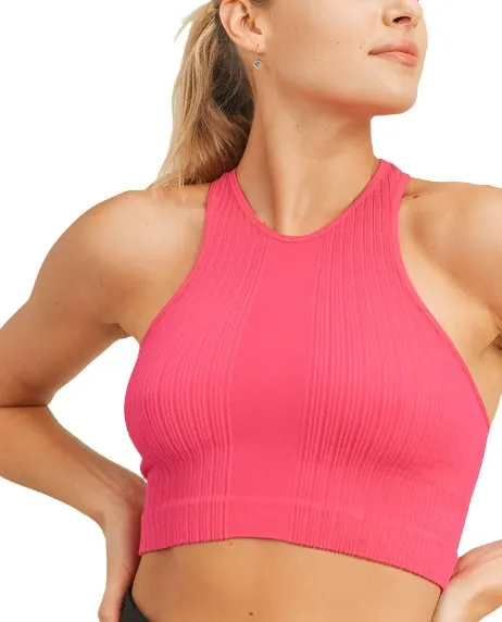 Mono B Nahtlos Racerback Crop Top AT2245