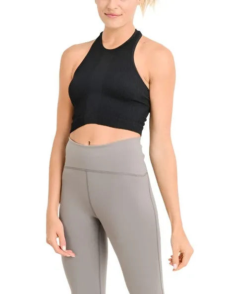 Mono B Nahtlos Racerback Crop Top AT2245