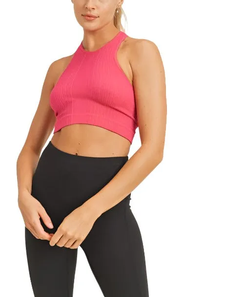 Mono B Nahtlos Racerback Crop Top AT2245