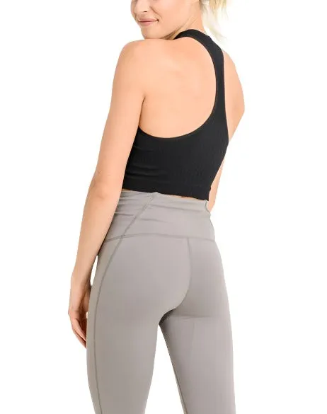 Mono B Nahtlos Racerback Crop Top AT2245