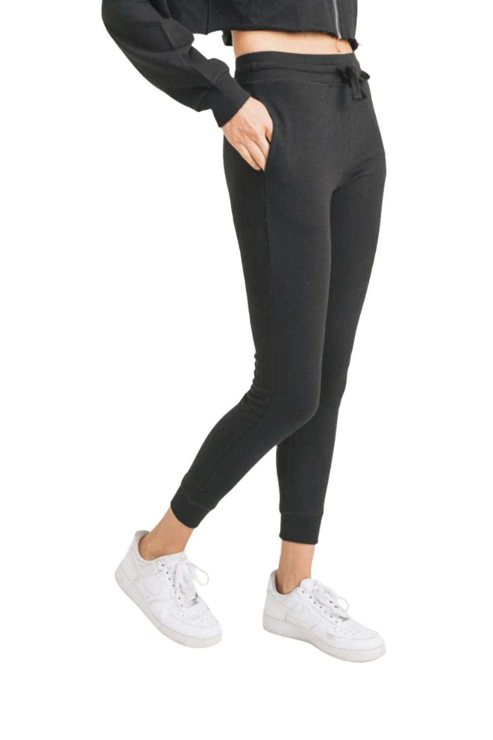 Mono B Skinny French Terry Bündchen Jogger 10351