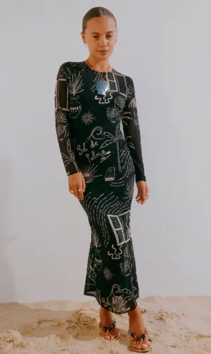 Mono Palma Mesh Dress