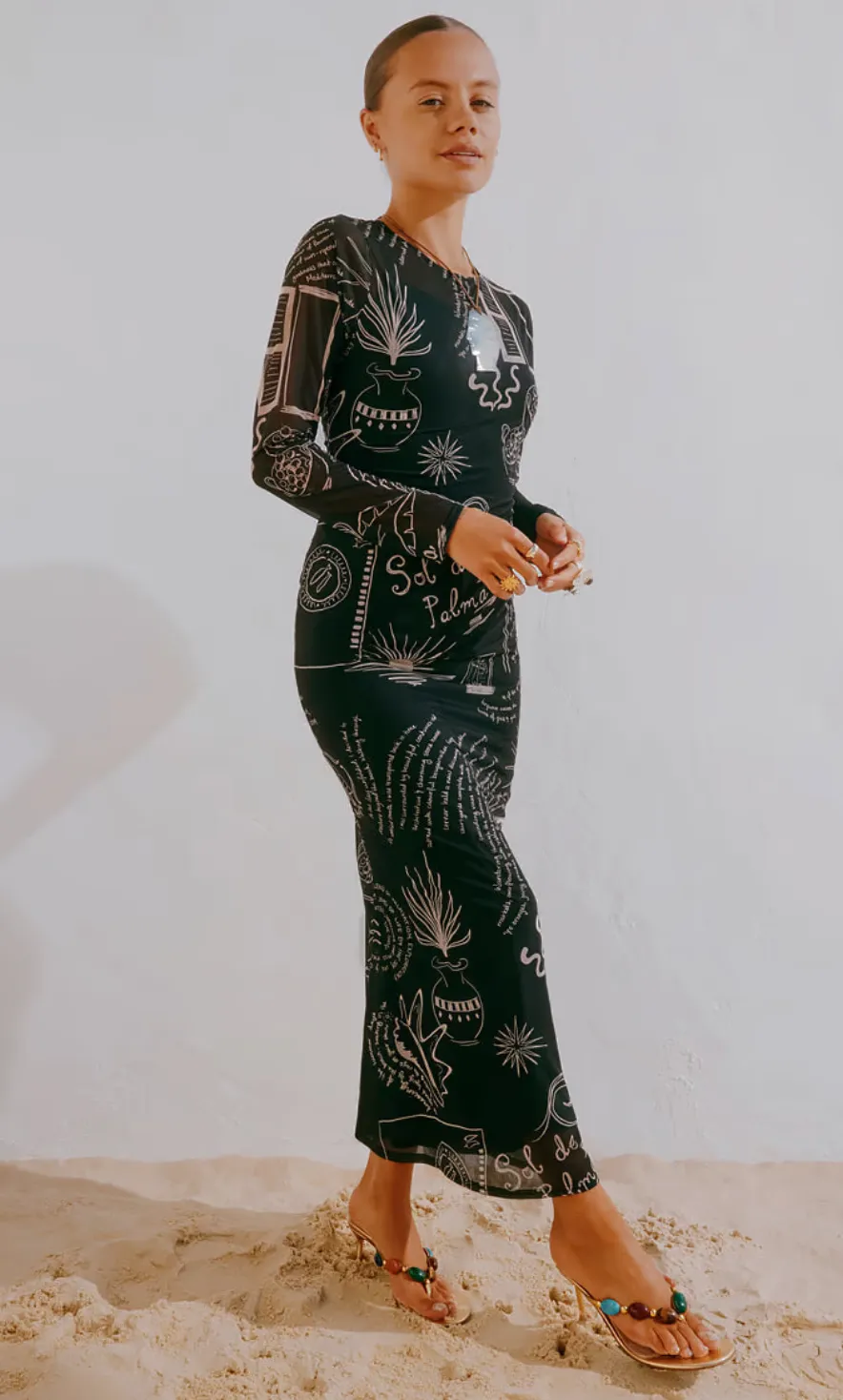 Mono Palma Mesh-Kleid