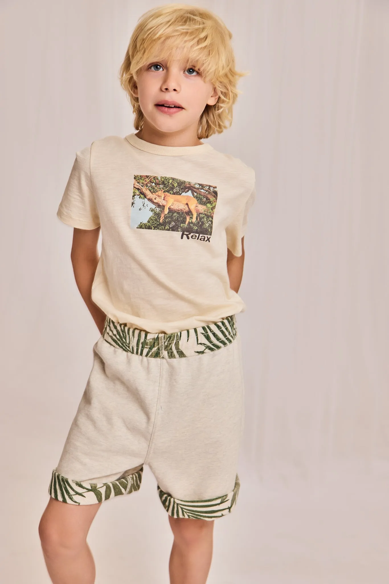 moremi RV Shorts Blätter 000115 - heather mastic Ao76 Kleidung Jungen Mädchen