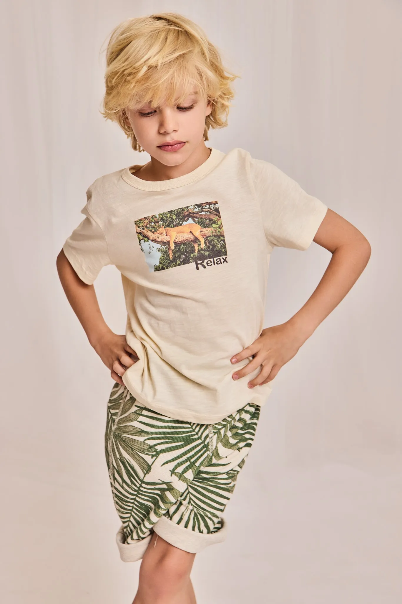 moremi RV Shorts Blätter 000115 - heather mastic Ao76 Kleidung Jungen Mädchen