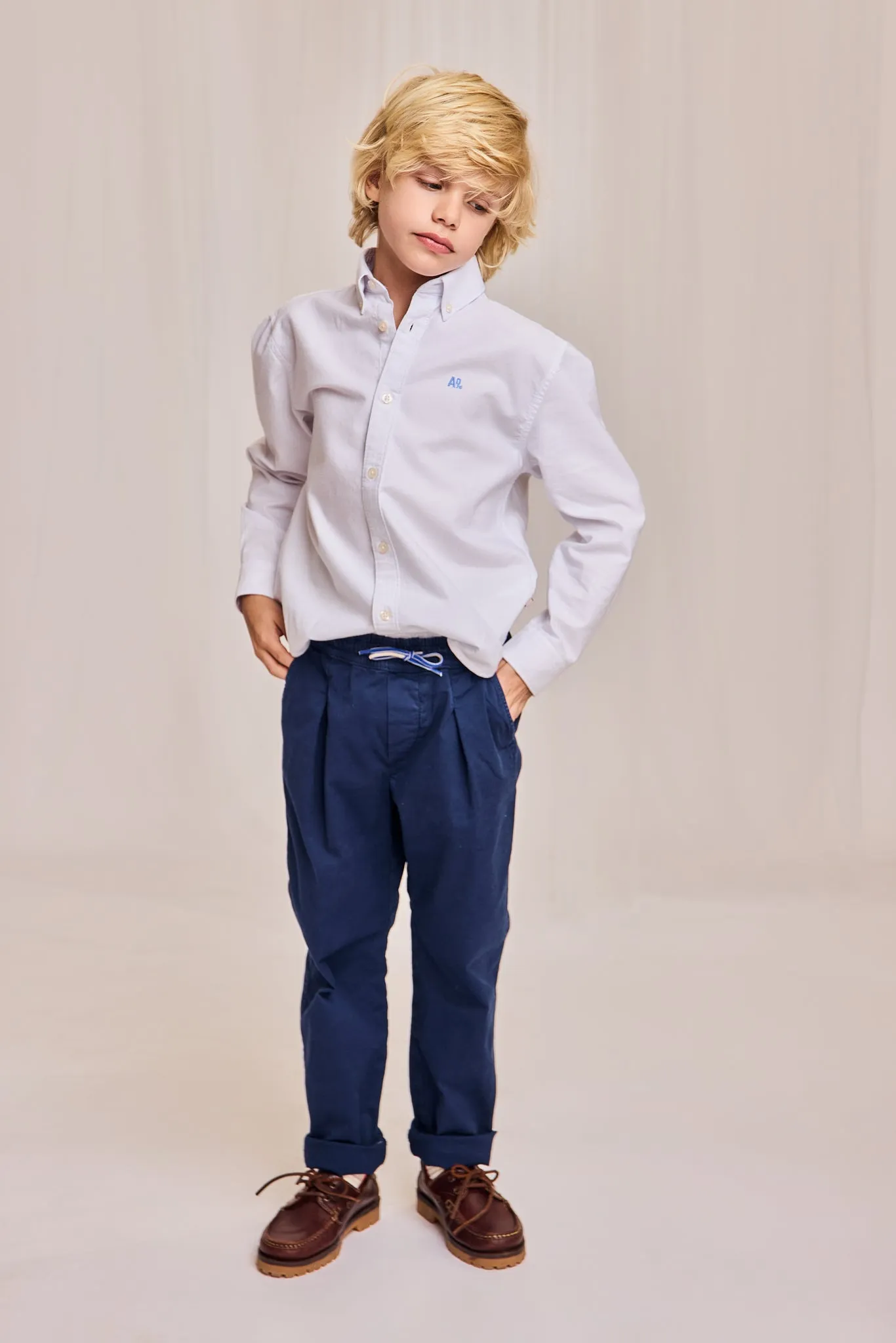 Moreni Chino Hosen 000760 - Indigo Ao76 Kleidung Jungen Mädchen