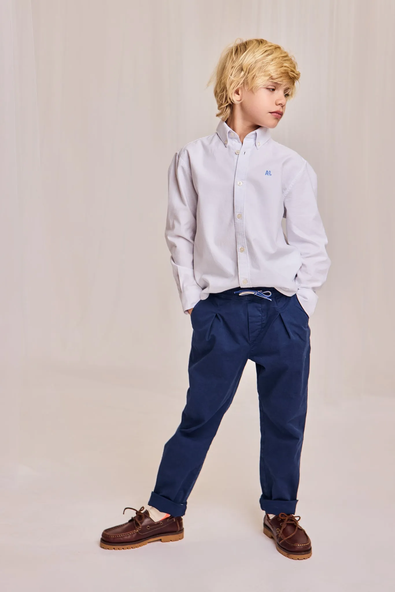 Moreni Chino Hosen 000760 - Indigo Ao76 Kleidung Jungen Mädchen