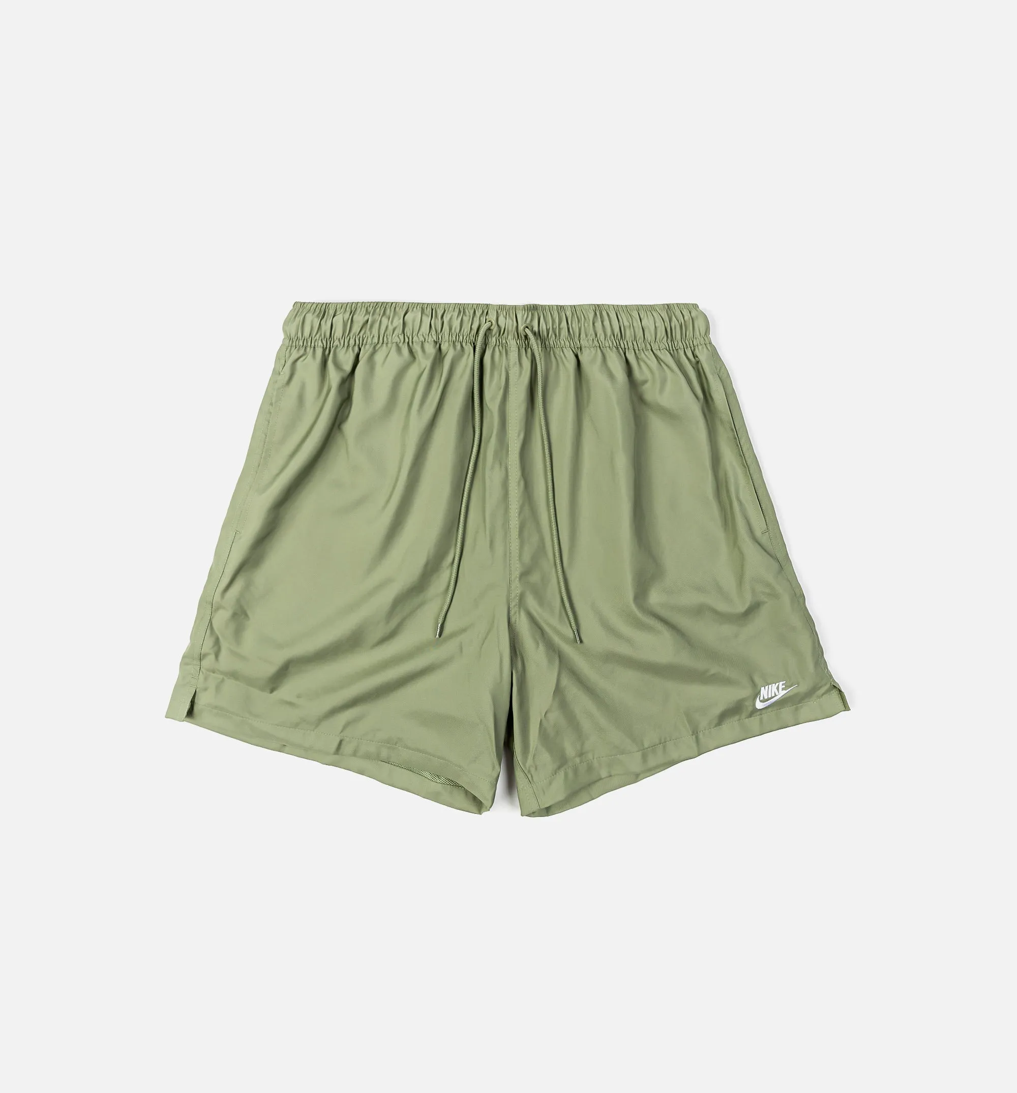 Nike Clothing Club Woven Flow Herren Shorts - Ölgrün/Weiß