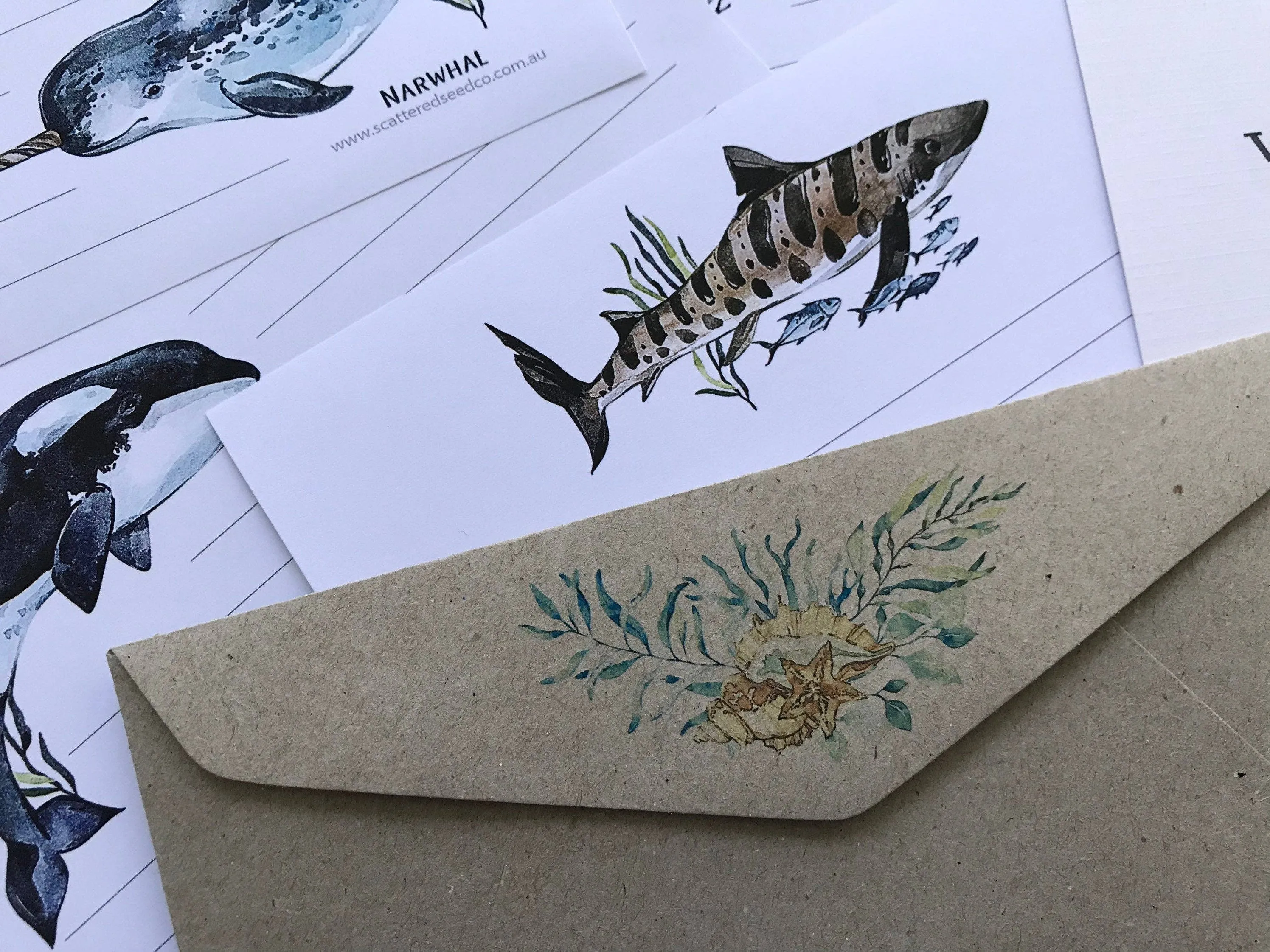 Ozean-Freunde Kinder-Briefpapierset