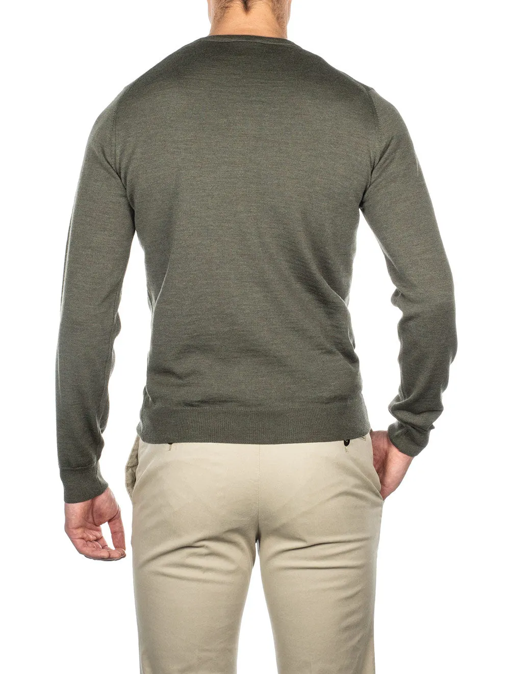 Olive Crewneck Pullover