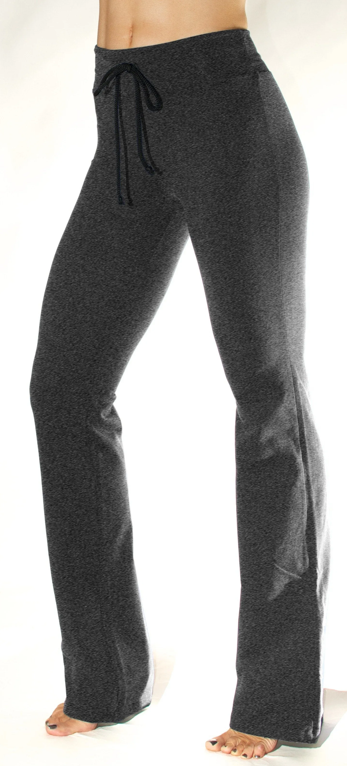 One Step Ahead Brushed Supplex Figurbetonte Bundhose mit Kordelzug und Bootcut-Schnitt D222